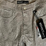 90s Snake print jeans (s)
