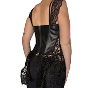 Leather Crochet Corset (M)
