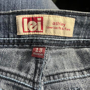 L.E.I Low Rise Lace Up Jeans (L)