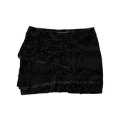 Black Lace Mini Skirt (L)