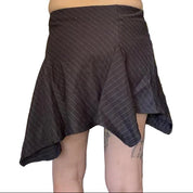 Handkerchief Pinstripe mini skirt (s/m)