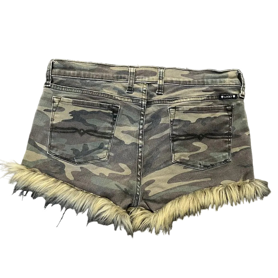 Camo and Fur Short Set (L)