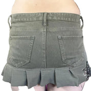 Green Micro Mini Skirt (2)