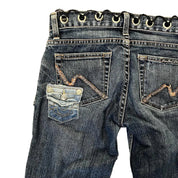 Patchwork Bootcut Jeans (XS)