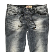 L.E.I Low Rise Lace Up Jeans (L)