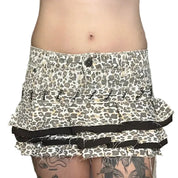Leopard Ruffle Micro Skirt (s)