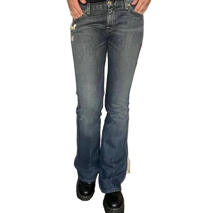 7 For All Mankind Skull Jeans (S)
