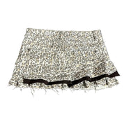 Leopard Ruffle Micro Skirt (s)