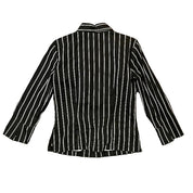 90s striped office siren top (l)