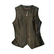 Brown Leather Vest (S)