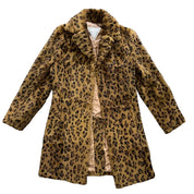 Genuine Rabbit Fur Leopard Coat (S)