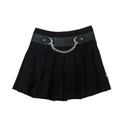 Pleated Mall Goth Mini Skirt (s)
