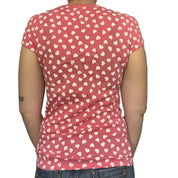 PINK Polka dot heart shirt (S)