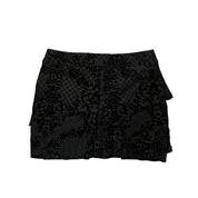 Black Lace Mini Skirt (L)
