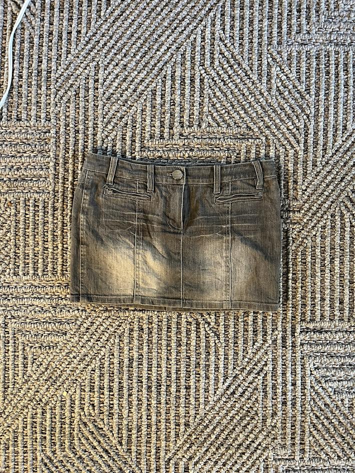 Silver Cyber Mini Skirt (s)