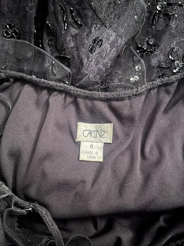 90s Cache Beaded Dress (s)