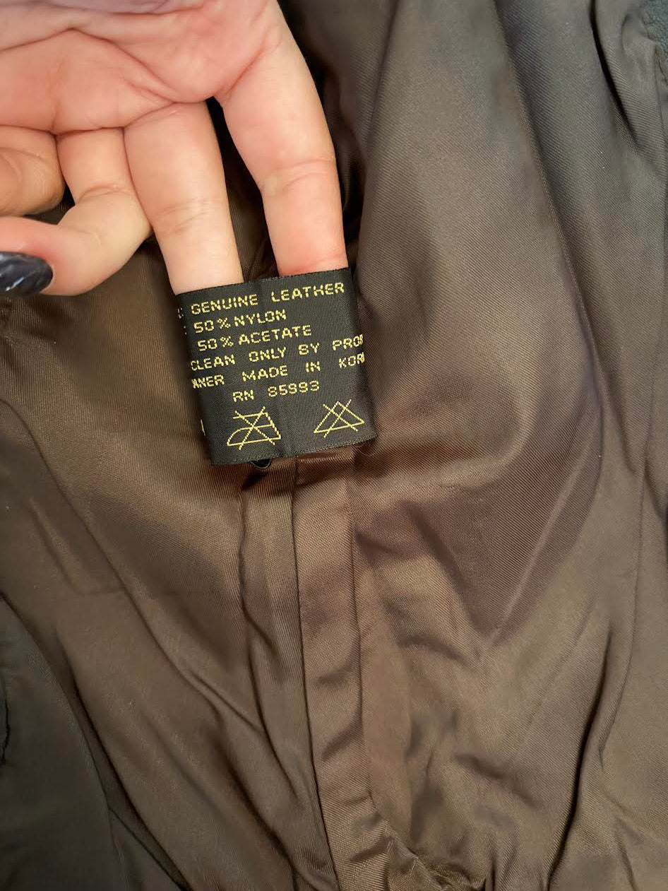 Brown Leather Vest (S)