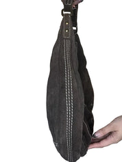 Brown Suede Hobo