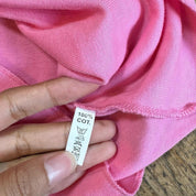 Vintage Italian Pink Cotton Halter Tank (XS/S)