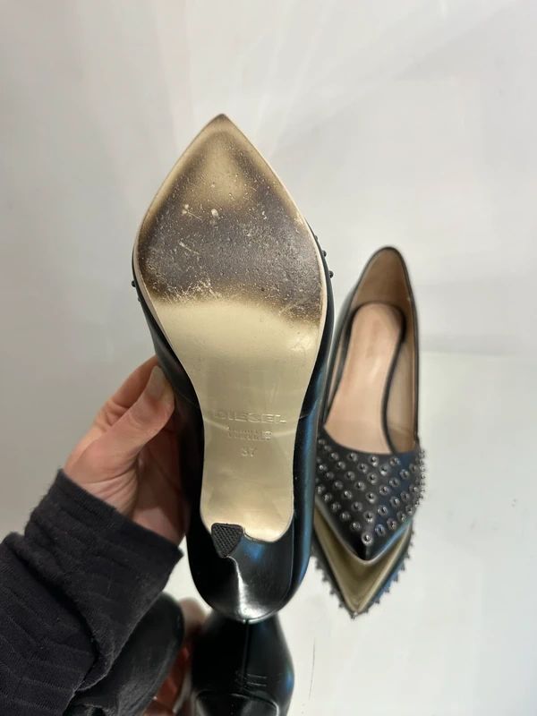Vintage Diesel Studded Pointed Toe Court Heels (UK 4 US 6 EU 37)
