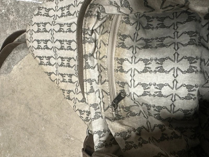 Vintage Religion Skull Embossed Slouch Hobo Boho Bag
