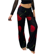 Italian Vintage Mesh Graphic Pants (XS/S)