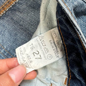 Vintage Y2k Jeans with rhinestones detailing (XS)