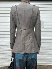 Vintage Cotton Napoleon Military Button-up Jacket (S)