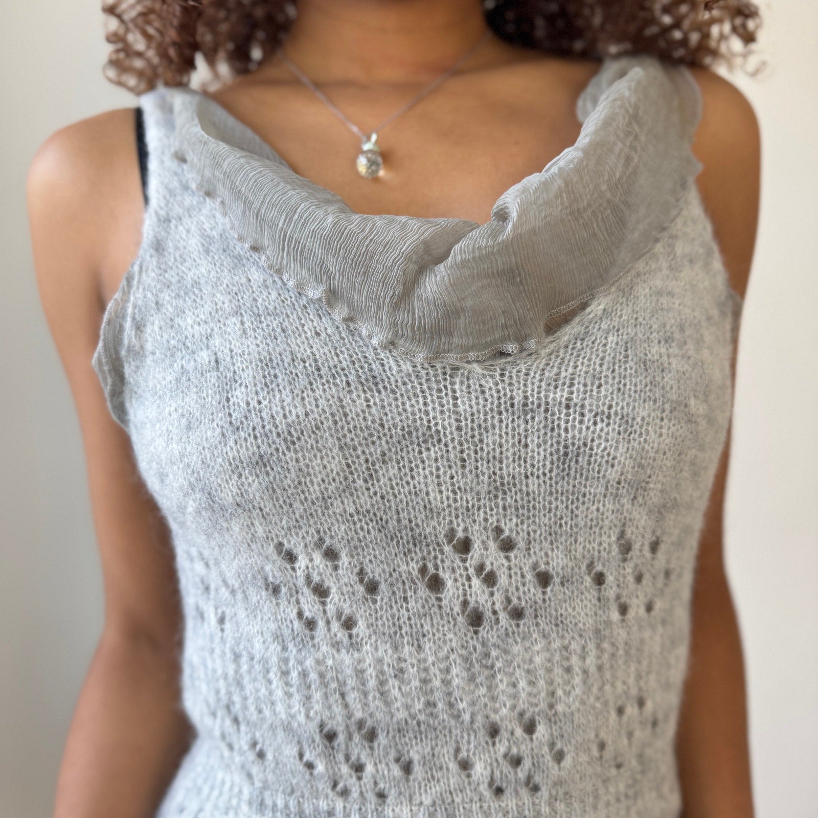 Vintage Italian Mohair Cardigan Set (S/M)