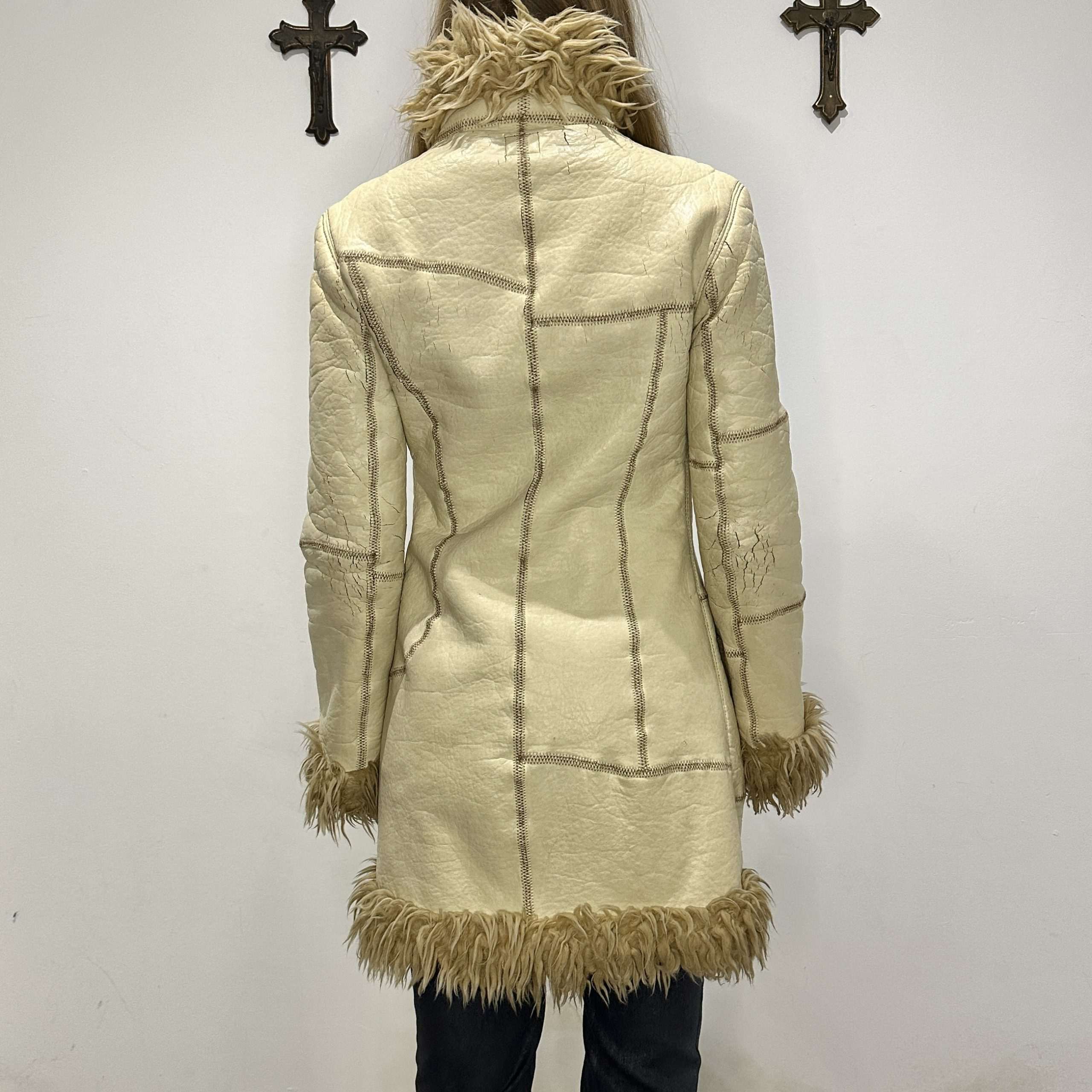 Y2K Vintage Miss Sixty Afghan Coat (S)