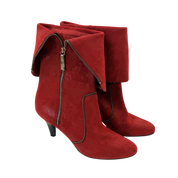 Snakeskin Patterned Zipper Boots (8.5/9)