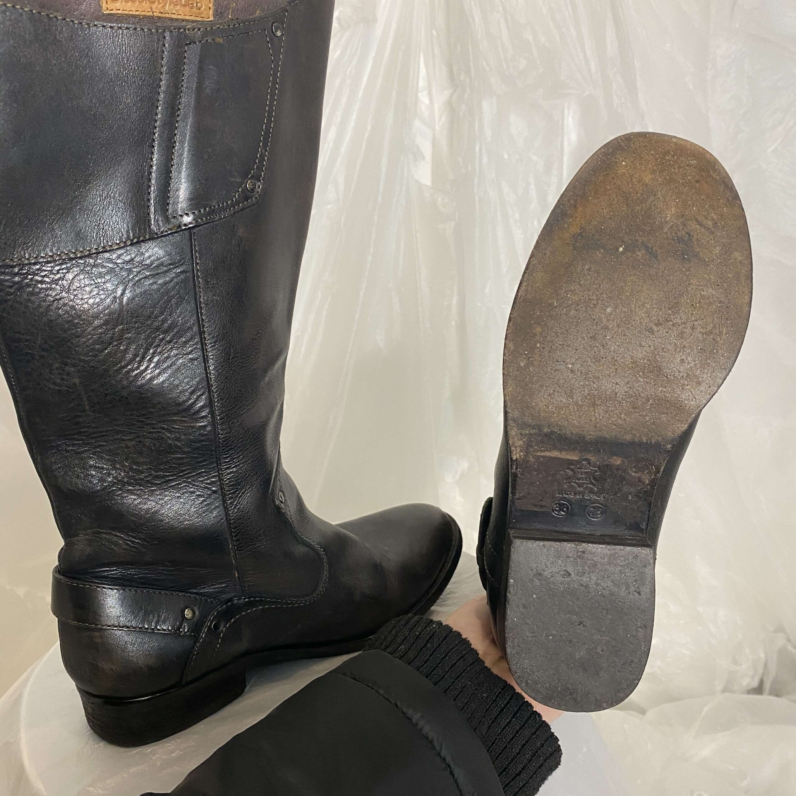 Vintage Diesel Style Lab Biker Boots (UK 5 EU 38 US 7)