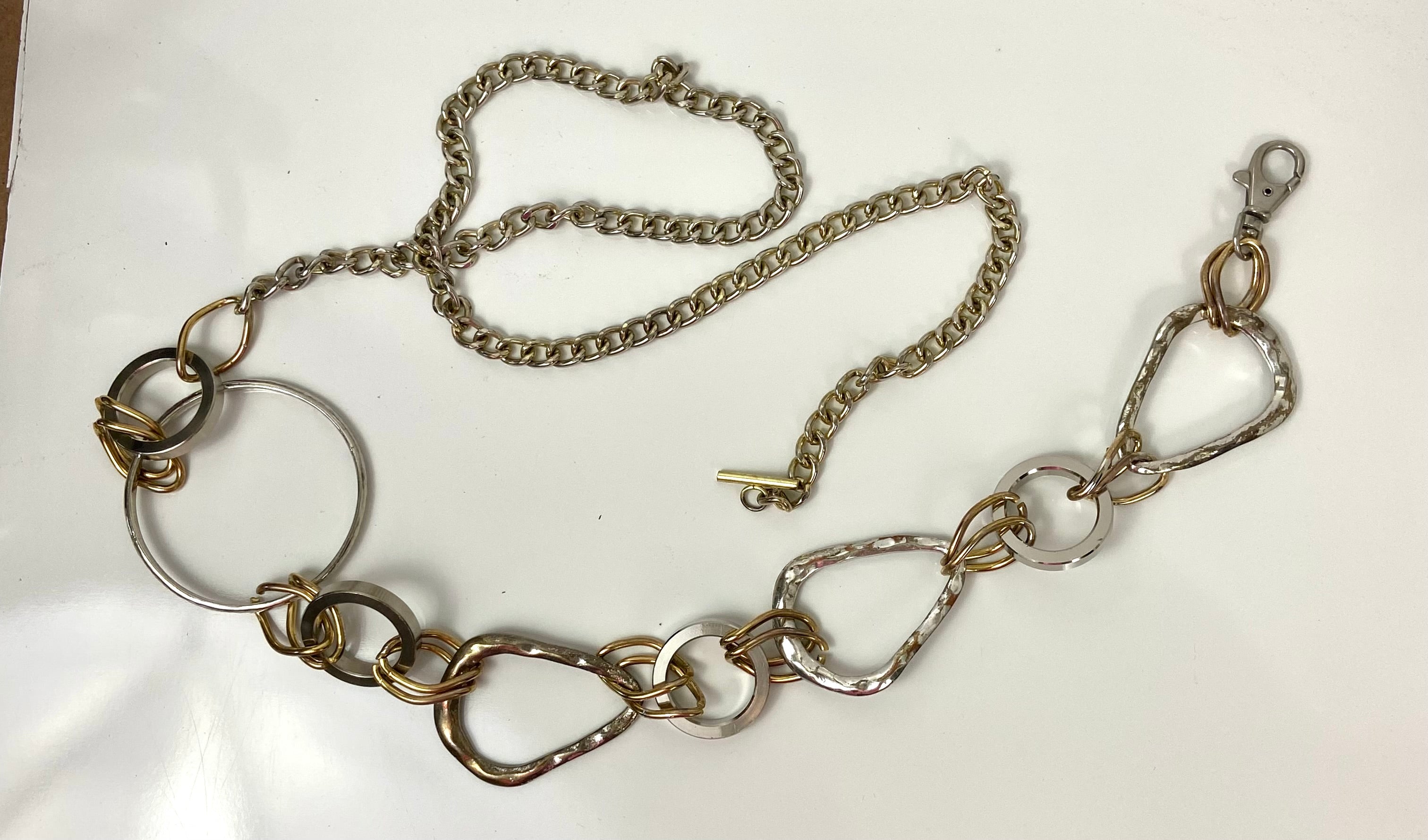 Gold & silver waist chain belt