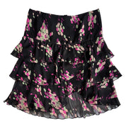 Pure Silk Tiered Skirt (M)