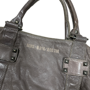 Vintage IKKS Studded 2010s Oversized Leather Bag