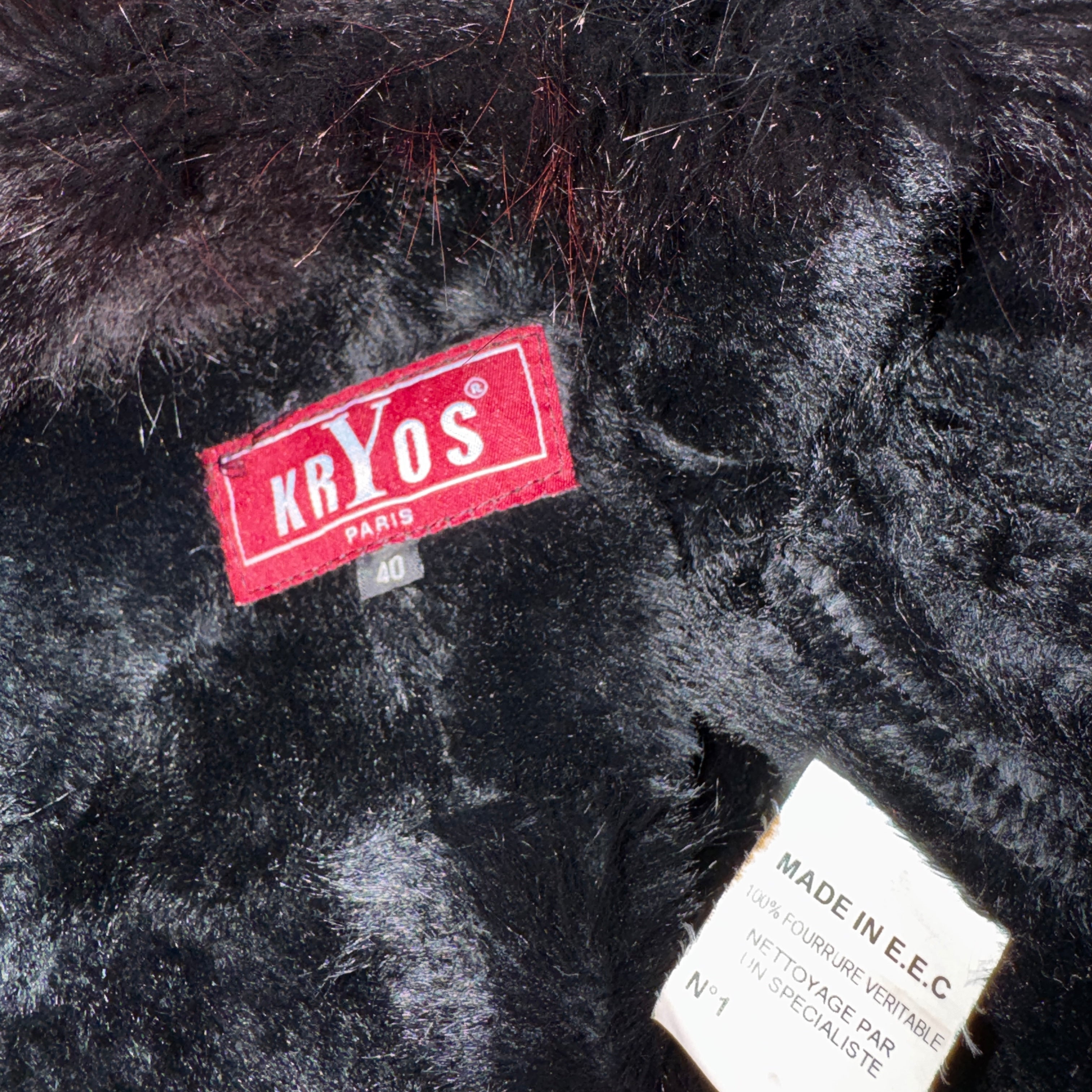 Parisian Vintage Fur Trim Suede Leather Patchwork Coat (M/L)