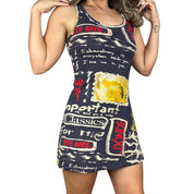 Desigual Text Graphic Mini Dress (S)