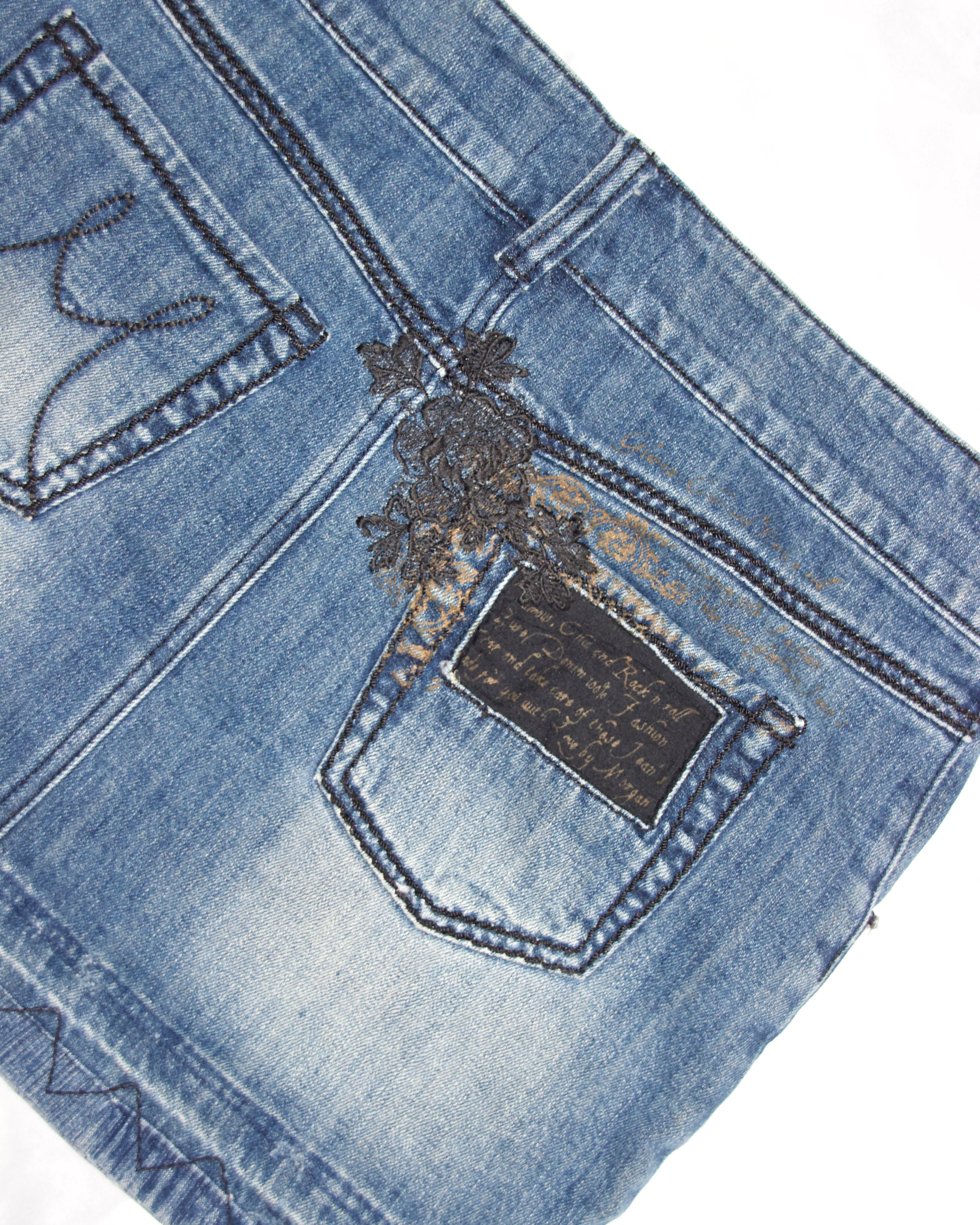 Morgan de Toi Denim Mini Skirt (S)