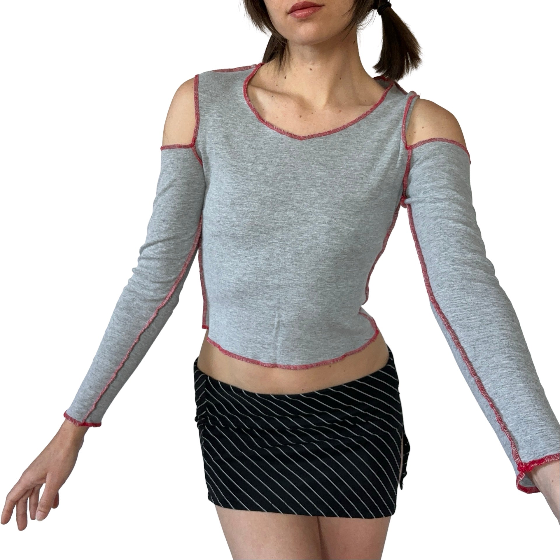 90s Shoulder Cut-Out Tee (XS/S)