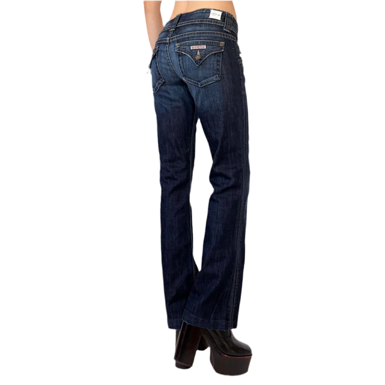 2000s Low Rise Dark Wash Jeans (S)