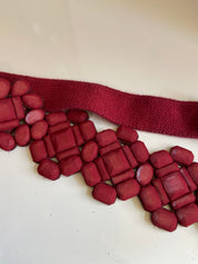 Elastic red belt