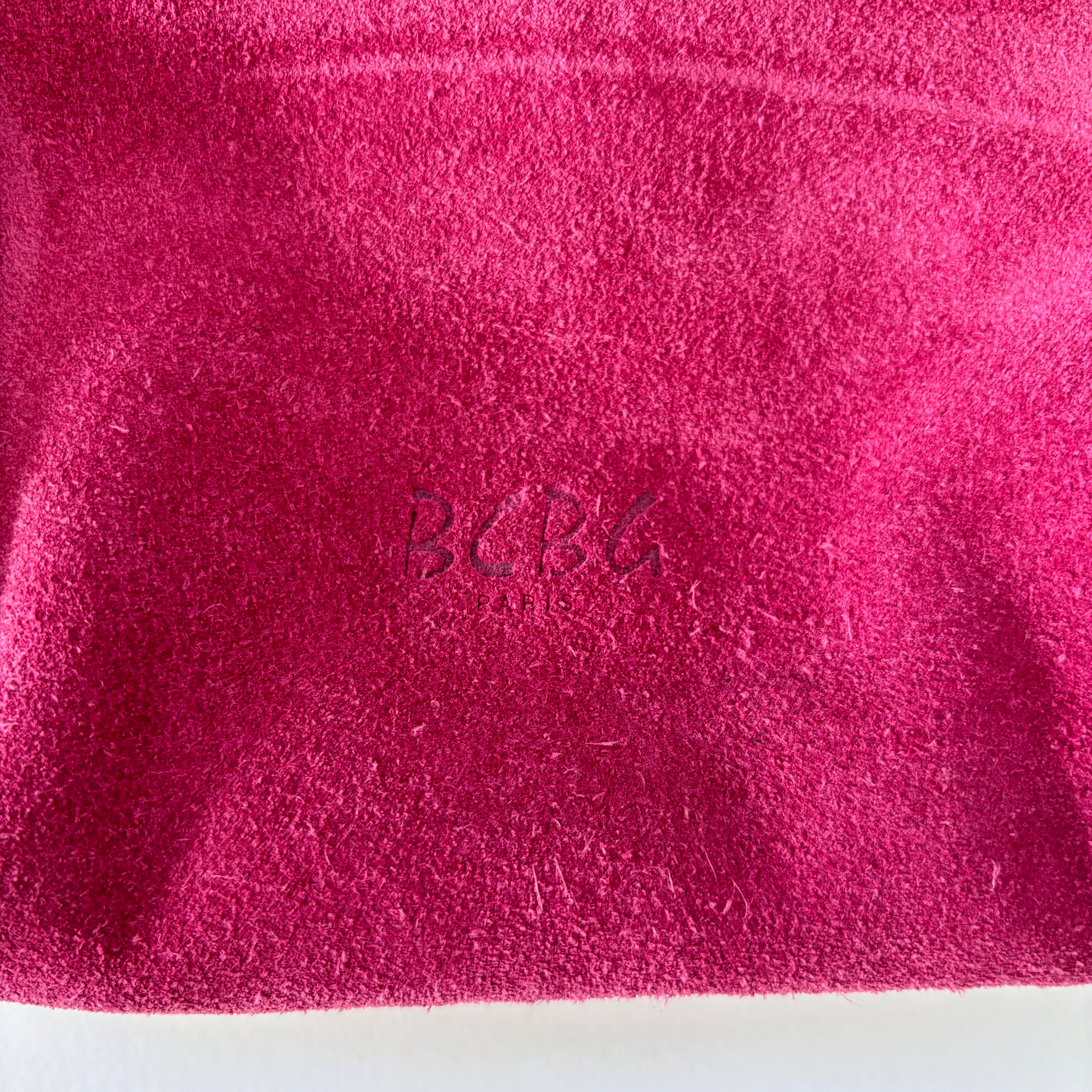 BCBG Pink Suede & Patent Purse
