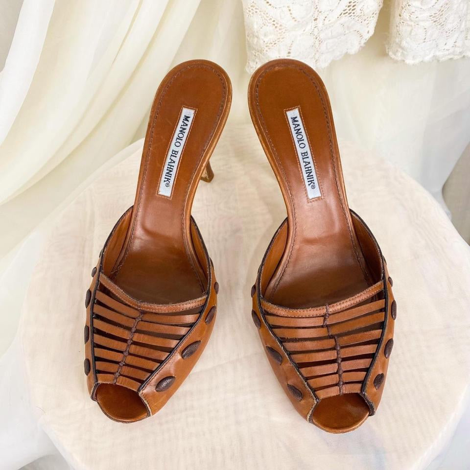 Manolo Blahnik 2000s Mules (9.5)