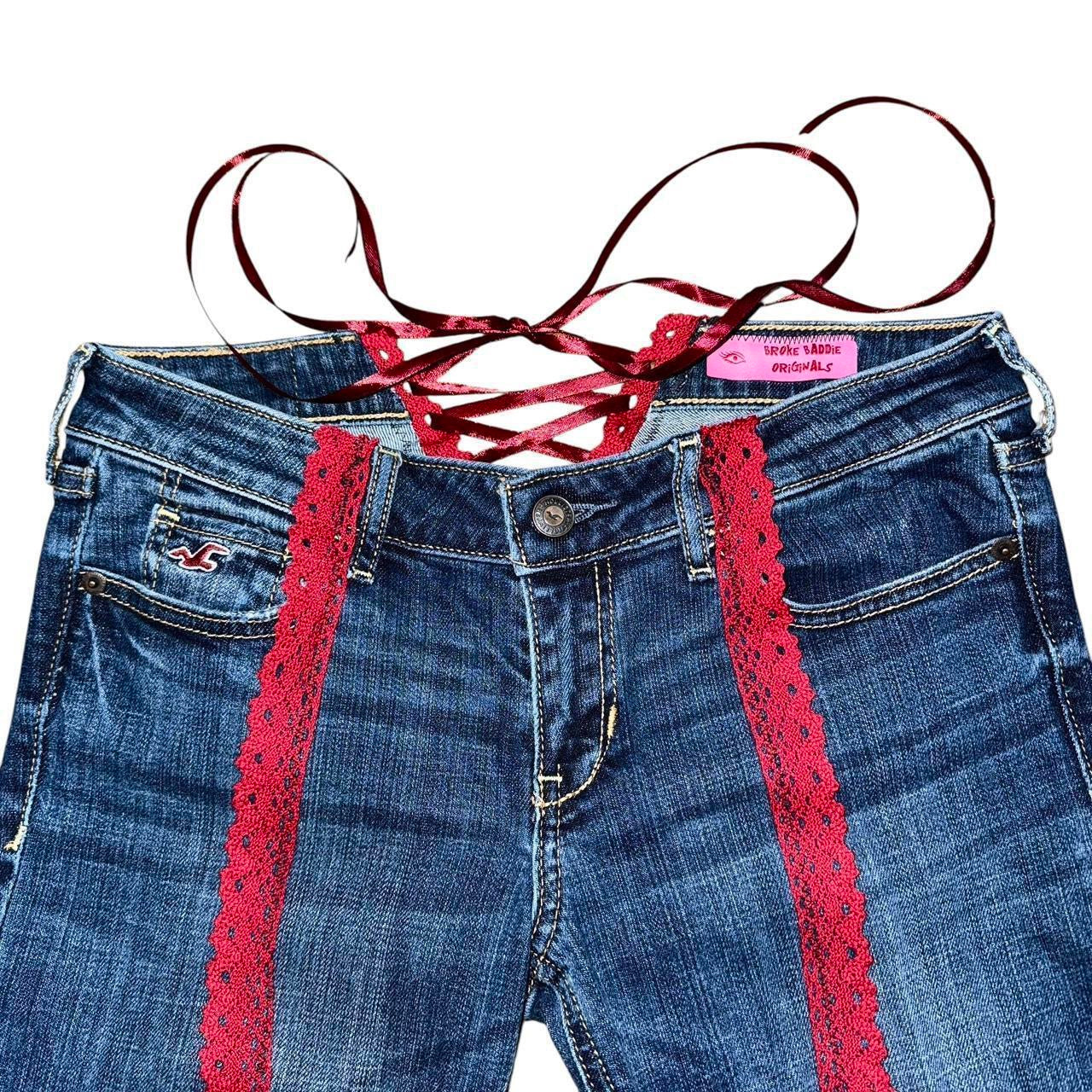 Custom Corset Detail Y2K Jeans (XS-XXL)