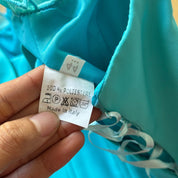 Vintage Turquoise Corset Top (M)