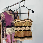 Nanette Lepore Silk Bustier Tank (XS/S)
