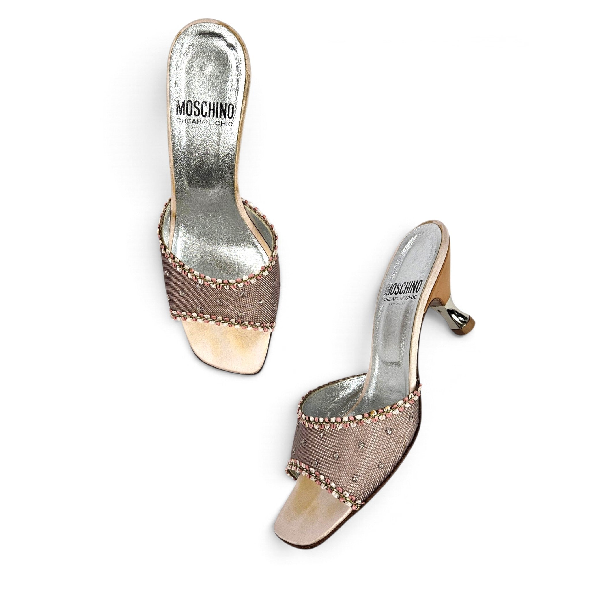 Vintage Moschino Cheap and Chic Embellished Mule Heels (8)