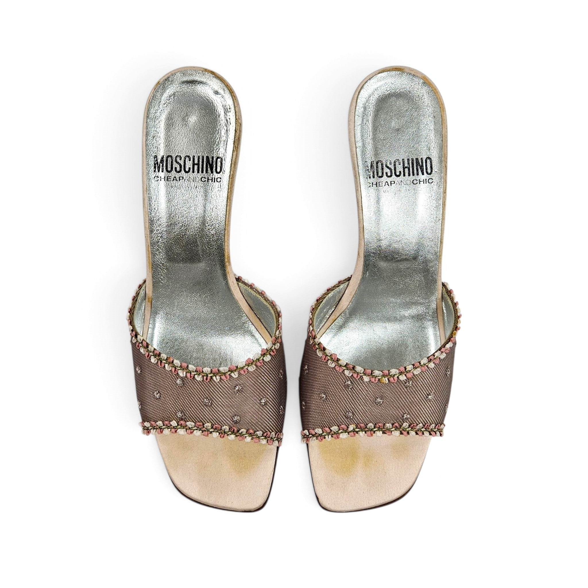 Vintage Moschino Cheap and Chic Embellished Mule Heels (8)