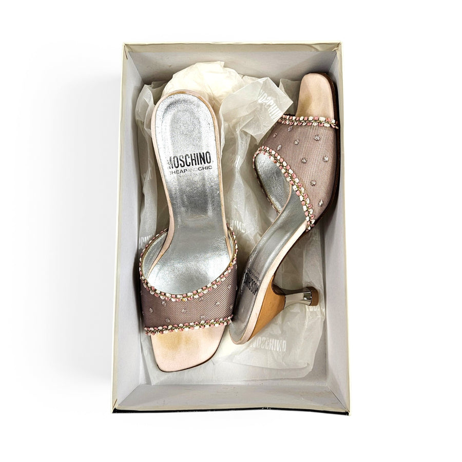 Vintage Moschino Cheap and Chic Embellished Mule Heels (8)