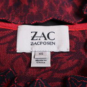 Y2K ZAC POSEN Red Daisy Cardigan (XS)